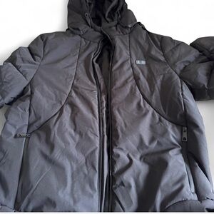 Men's Black Hooded Jacket